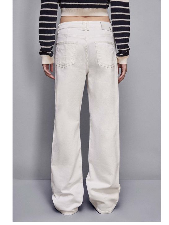 Patrizia Pepe Straight Pants White - Women's | Zedstore