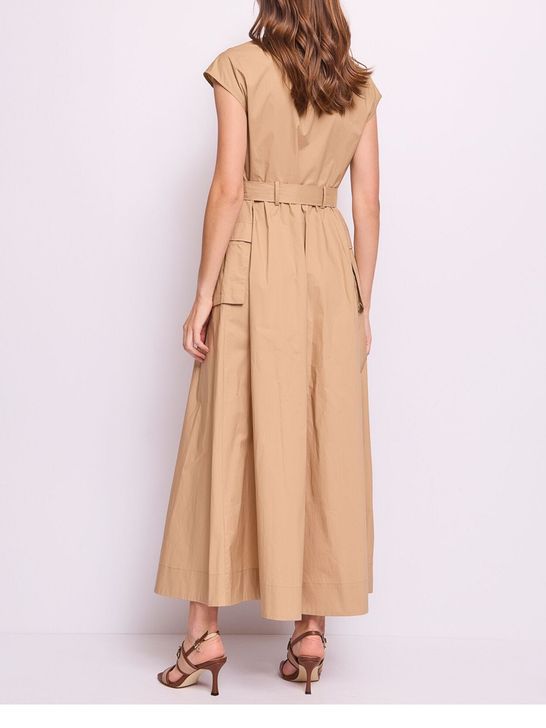 vestito-longuette-gaudi-da-donna-beige