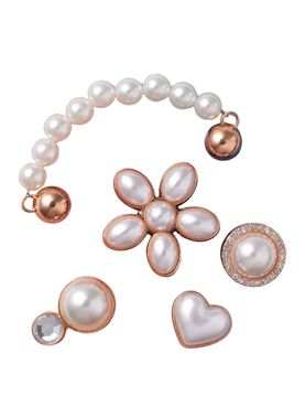 Altri Accessori Crocs Dainty Pearl Jewelry 5 Pack - Bianco