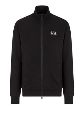 Felpa Zip Ea7 da Uomo - Nero