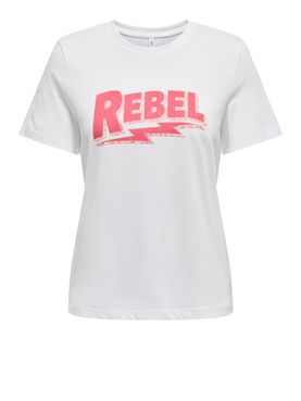 Only Henny Damen-T-Shirt - Weiß