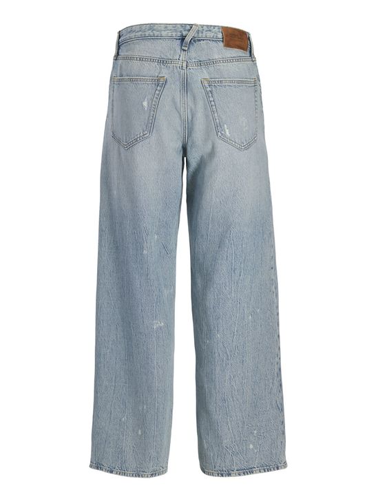 JACK & JONES Jeans Uomo Slim Fit – Vita Bassa, Stonewashed, Super Stretch 50% (Cotone E Elastan)