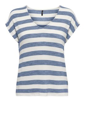 T-shirt Only Lira da Donna - Celeste