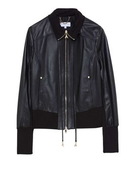 Patrizia Pepe Lederjacke Schwarz - Damen