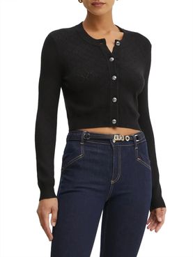 Cardigan Guess Holland da Donna - Nero