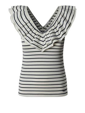 T-shirt Pepe Jeans Valery da Donna - Blu Bianco