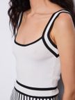vestito-mini-gaudi-da-donna-bianco-nero