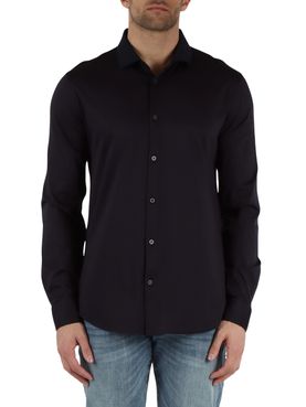 Camicia Classica Armani Exchange da Uomo - Blu