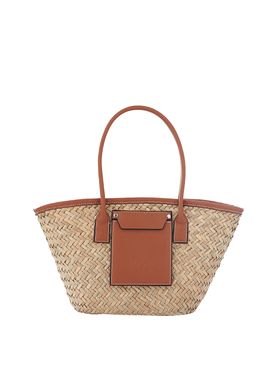 Manila Grace Beach Bag for Women - Brown