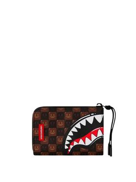 Sprayground Sharks In Paris Unisex Wallet - Brown