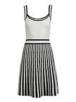 vestito-mini-gaudi-da-donna-bianco-nero