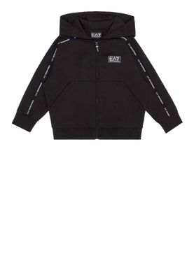 Felpa Zip Ea7 da Uomo - Nero