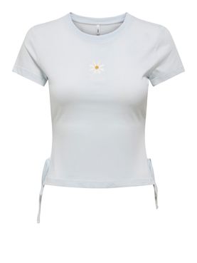 Only Carla Detail-T-Shirt für Frauen - Weiß