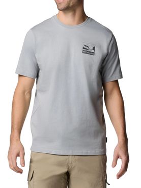 T-shirt Columbia Explorers Canyon da Uomo - Grigio