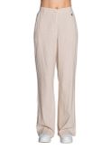 pantalone palazzo yes zee chino da donna - beige