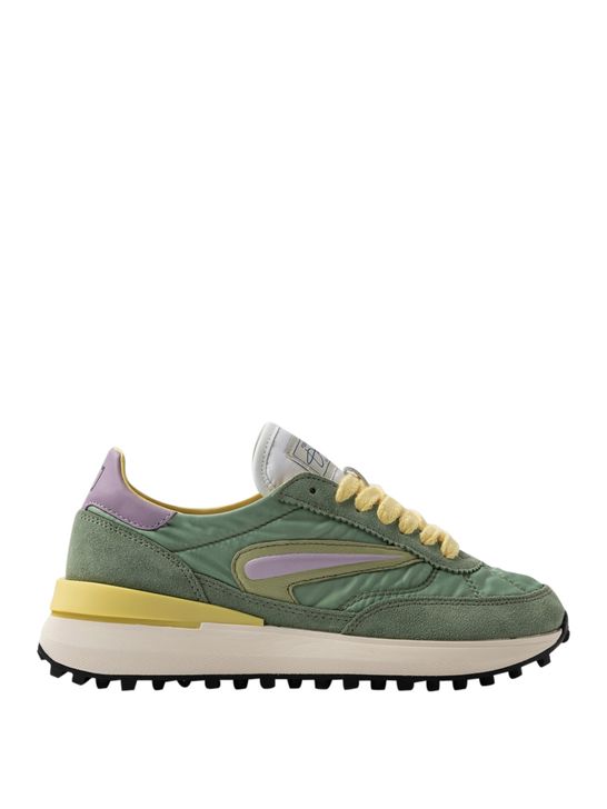 スニーカー DATE W421 AT NY GF Sneakers D.a.t.e athleta nylon and suede D.A.T.E. Sneakers ATHLETA NYLON BROWN | Date shoes