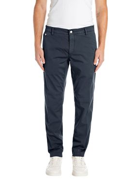 Pantalone Chino Replay Stretch Bull Denim da Uomo - Blu