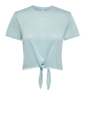 Only Amber Knot Damen-T-Shirt - Hellblau