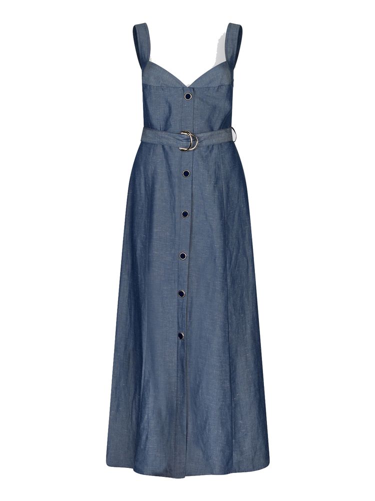 ワンピース LIU JO ABITO LUNGO DONNA RAME TRAFORATO Vestito lungo con tulle ricamato