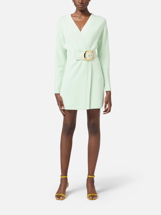 Elisabetta Franchi Mini Dress Green - Women's | Zedstore