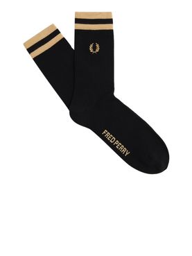 Men's Fred Perry Tipped Sports Socks - Black