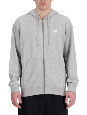 Felpa Zip New Balance da Uomo - Grigio