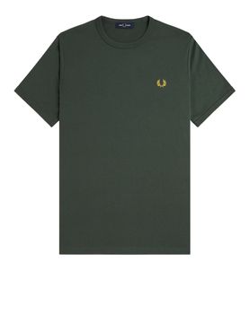 T-shirt Fred Perry Ringer da Uomo - Verde