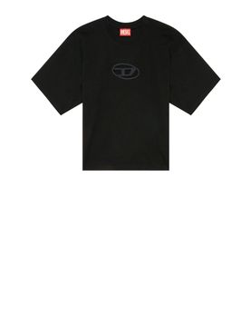 T-shirt Diesel T-Buxt Crop da Donna - Nero