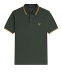 polo fred perry twin tipped da uomo - verde