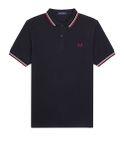 polo fred perry twin tipped da uomo - blu