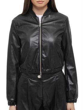 Giubbino di Pelle Armani Exchange da Donna - Nero
