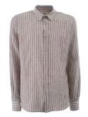 camicia casual yes zee da uomo - marrone