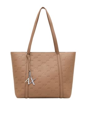 Borsa Shopper Armani Exchange da Donna - Beige
