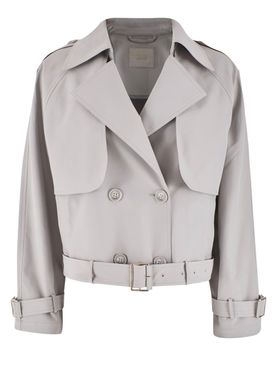 Yes Zee Trench Coat Grey - Women's