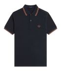 polo fred perry twin tipped da uomo - blu