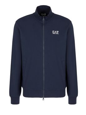 Felpa Zip Ea7 da Uomo - Blu