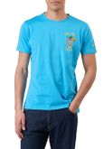 t-shirt superculture da uomo - turchese