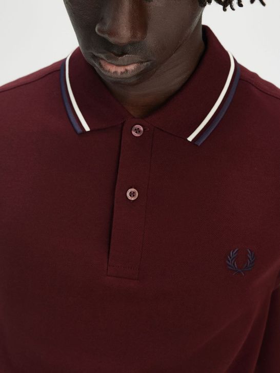 polo-fred-perry-twin-tipped-da-uomo-bordeaux-1d9f91