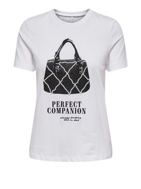 T-shirt Only Kita da Donna - Bianco