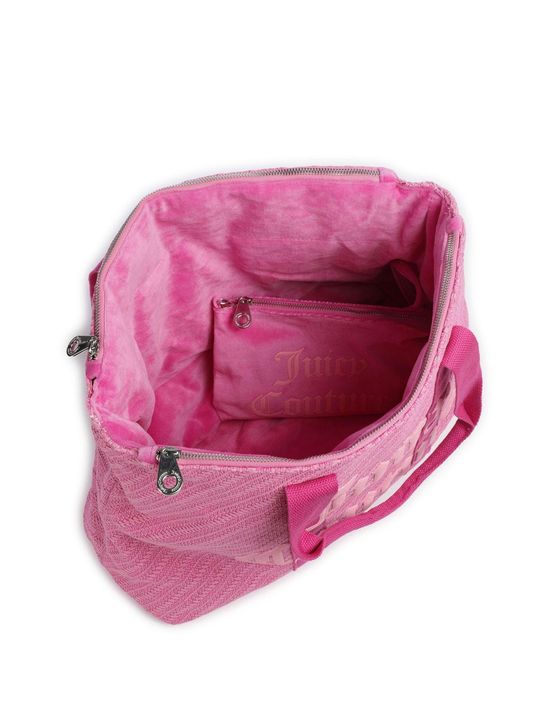 Juicy Couture Daisy Cotton Woven Women's Shopper Bag - Fuxia