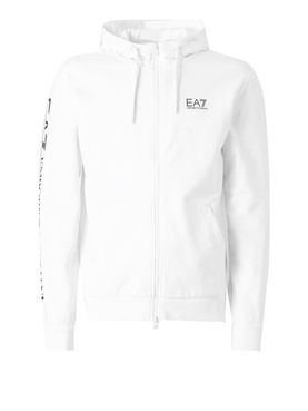 Felpa Zip Ea7 da Uomo - Bianco