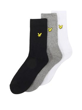 Lyle & Scott Herren Socken - Weiß Grau Schwarz