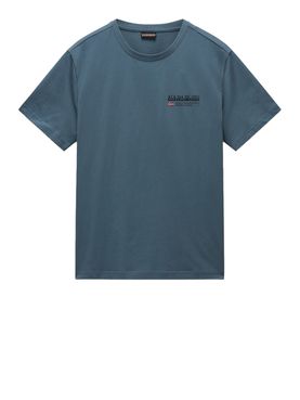 T-shirt Napapijri S-Kasba da Uomo - Blu