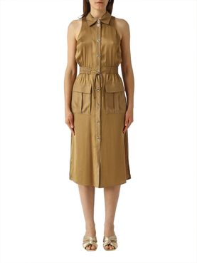 Twin Set Midi-Kleid Braun - Damen
