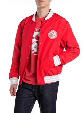 Replay Bomber Jacket Red - Men's