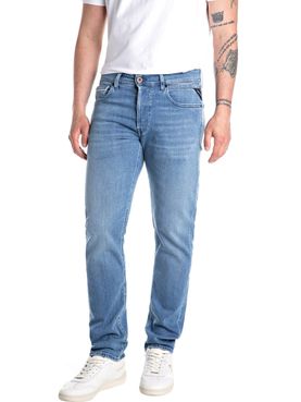 Herren Replay Super Soft Indigo Stretch Jeans - Denim