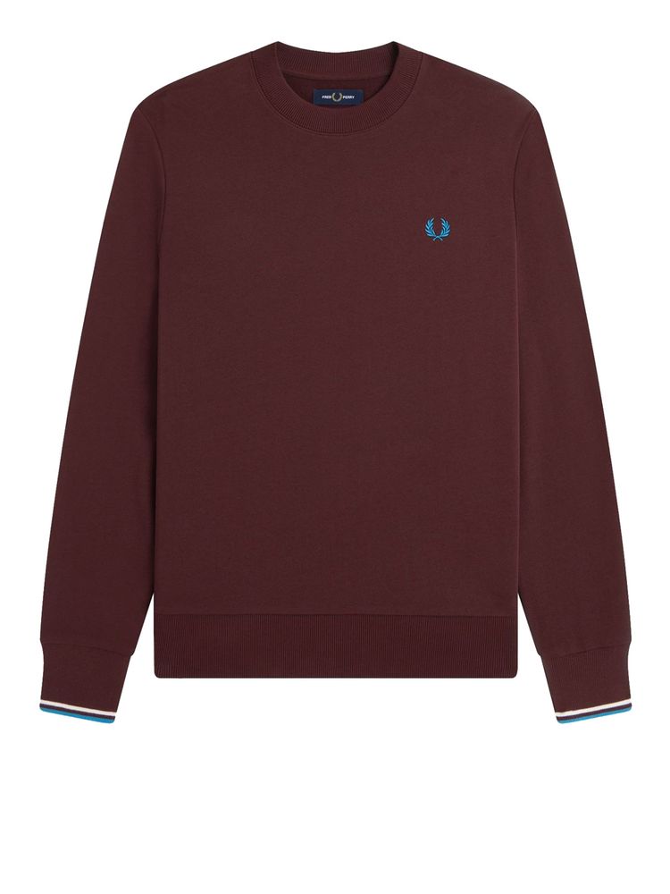 Men's Fred Perry Sweatshirt - Bordeaux | Zedstore
