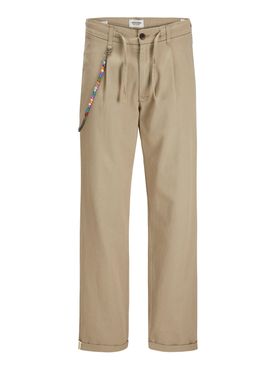Pantalone Chino Jack e Jones Tkarl Milo da Uomo - Beige