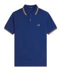 polo fred perry twin tipped da uomo - blu