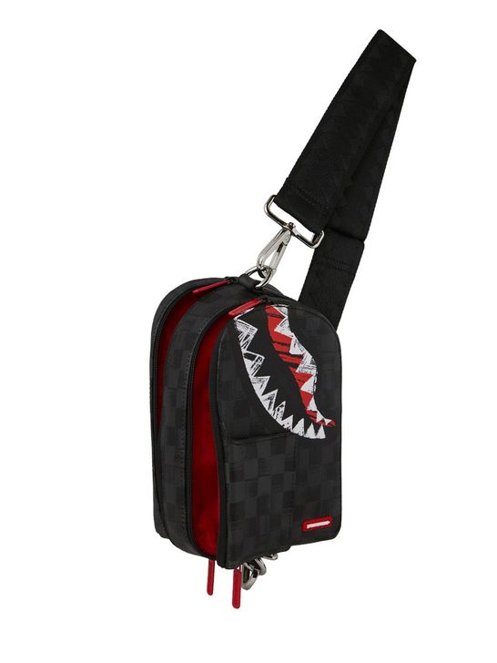 Sprayground Unisex Shoulder Bag - Black | Zedstore